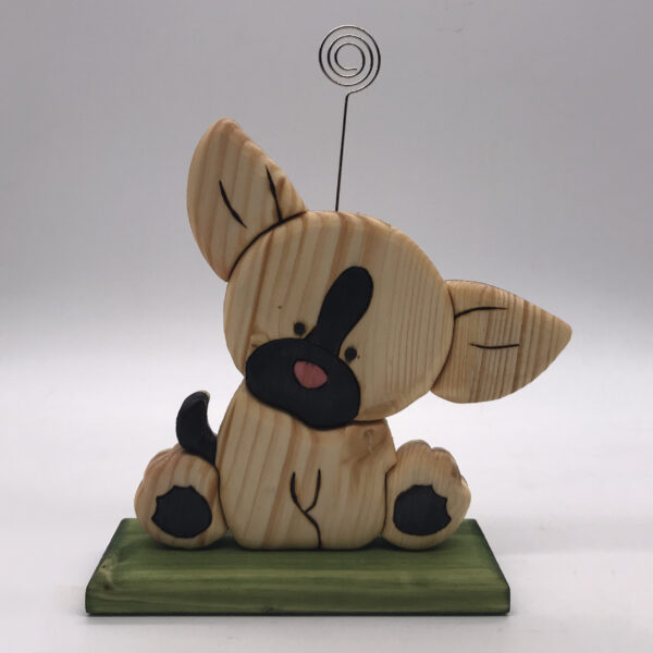 Cagnolino in legno creazione artigianale