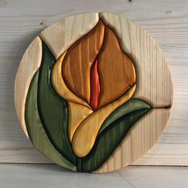 quadro Calla in legno, creazione artigianale