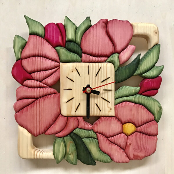 Orologio con fiori