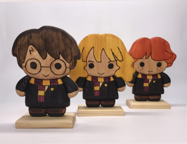 Personaggio Harry Potter - Harry Potter in legno creazione artigianale