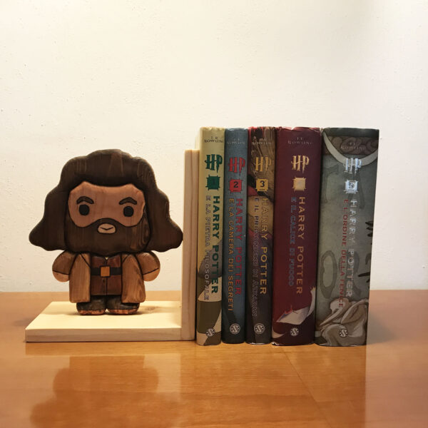 Fermalibri in legno a tema Harry Potter