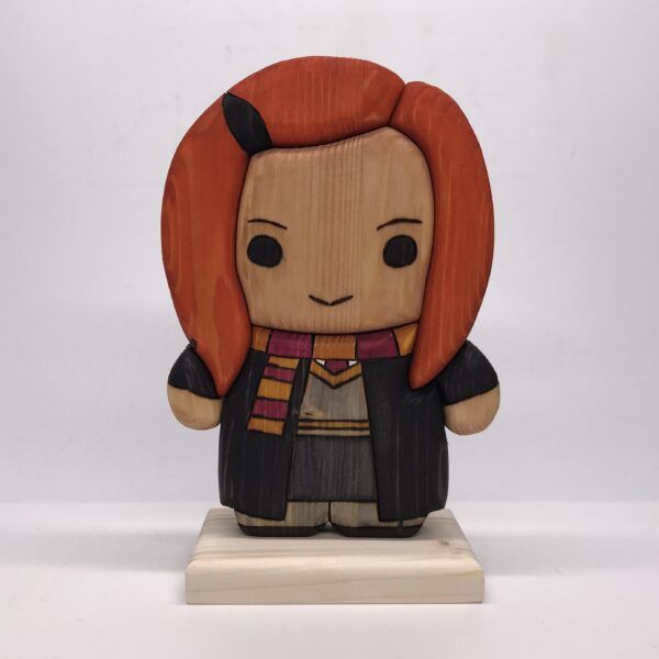 Personaggio Harry Potter - Ginny Weasley in Legno creazione artigianale