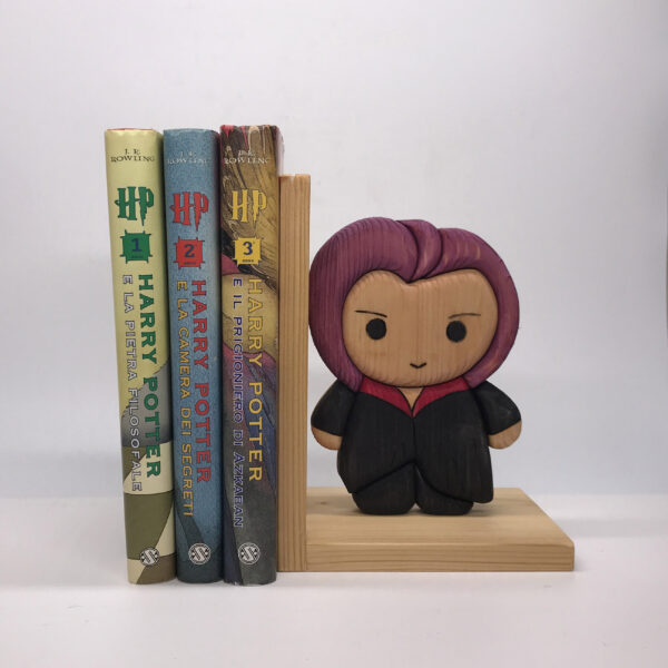 Fermalibri in legno a tema Harry Potter, Lupin/Ninphadora