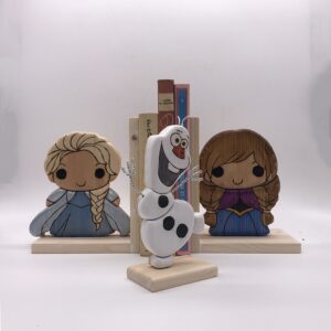Fermalibro Elsa ed Anna con Olaf
