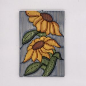 Quadro Girasoli in legno creazione artigianale