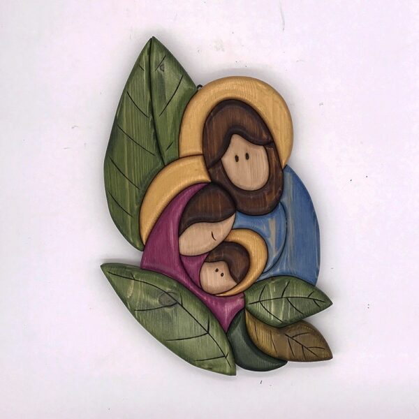 Sacra Famiglia con foglie