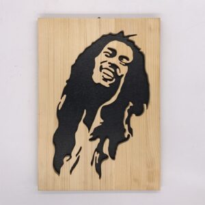 Bob Marley in legno creazione artigianale