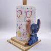 stitch porta rotolo in legno creazione artigianale