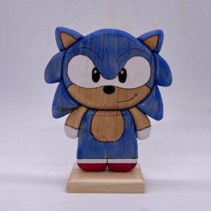 Sonic in legno creazione artigianale