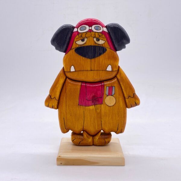 Muttley creato in legno creazione in legno