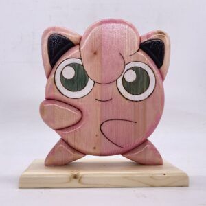 Jigglypuff in legno creazione artigianale