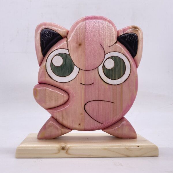 Jigglypuff in legno creazione artigianale