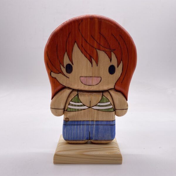 Nami di one piece in legno creazione artigianale