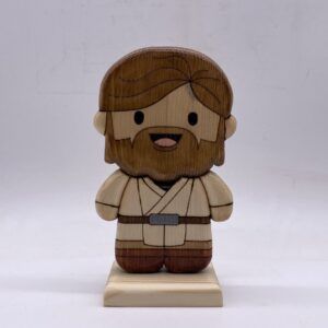 Obi-Wan Kenobi in legno creazione artigianale