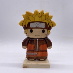 Naruto Uzumaki in legno creazione artigianale