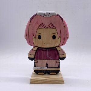 Sakura Haruno in legno creazione artigianale