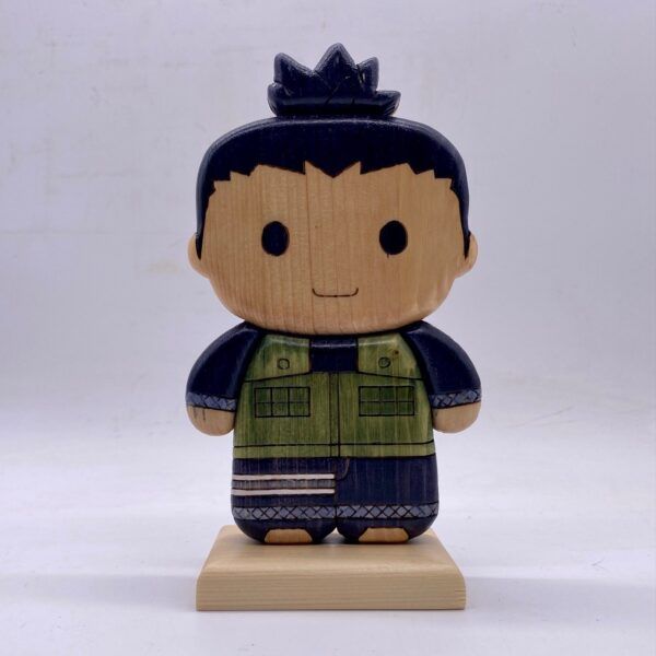 Shikamaru Nara in legno creazione artigianale