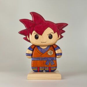 Goku Super Saiyan God: L'aura divina che accende la tua stanza